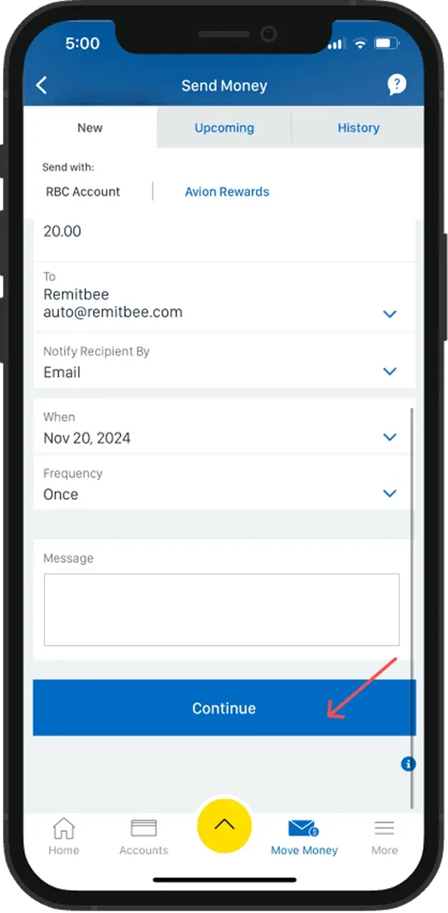 RBC bank confirm your eTransfer